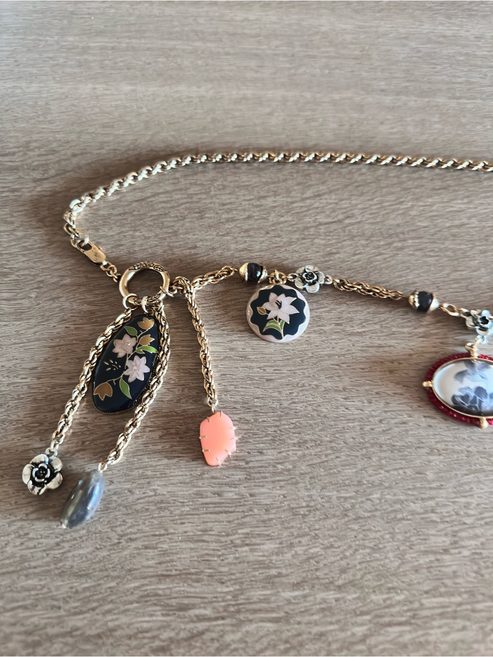Zara Gold Tone Belt with Resin Charms - Picture 6 of 9